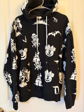 Black Glow in the Dark Disneyland Sweatshirt - Size M